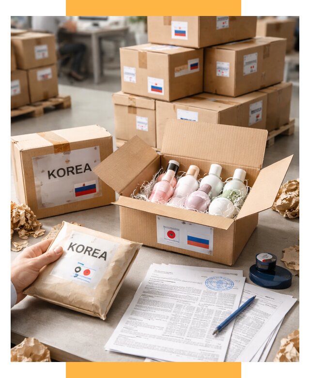 Доставка косметики из Кореи от 8838 р. под ключ | СетСервис-Нкб