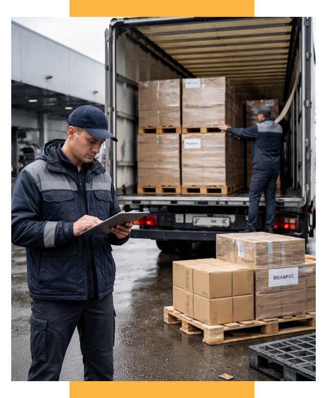 Доставка грузов из Беларуси от 15597 р. логистика СетСервис-Нкб