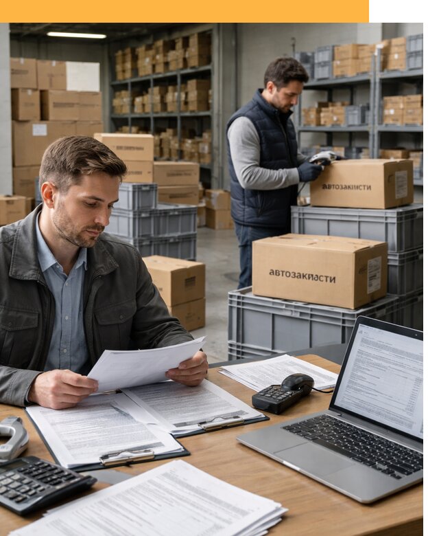 Таможенное оформление автозапчастей по выгодным тарифам от 8838